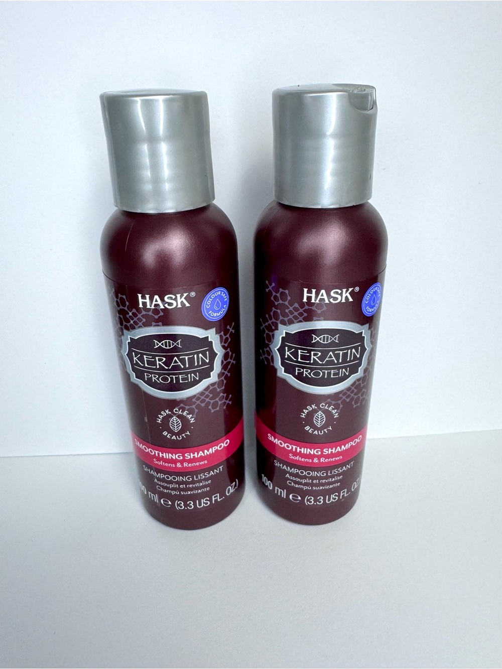 HASK Keratin Protein Smoothing Shampoo — 2 Bottles 100ml ea.